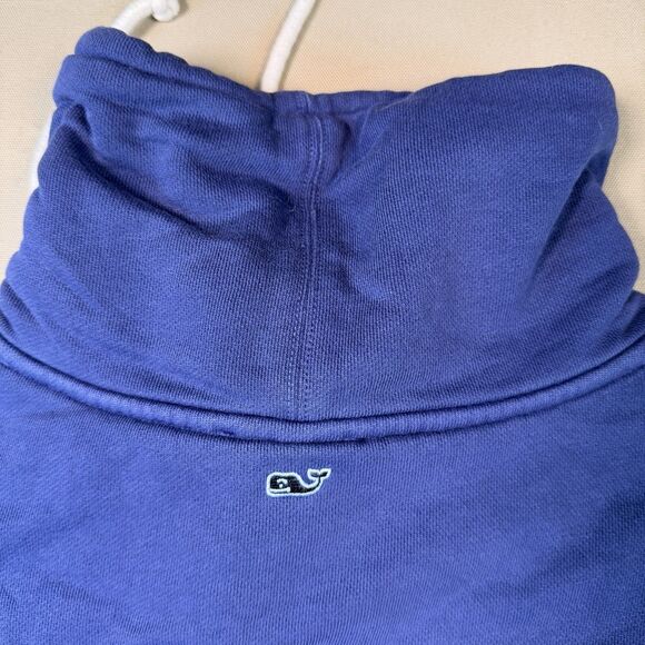 Vineyard Vines Sweatshirt Adult XS Blue Pullover High Cowl Neck Logo Womens - Picture 3 of 7